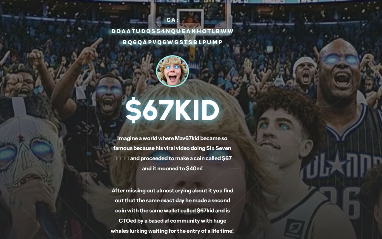 The Official 67 Kid Coin